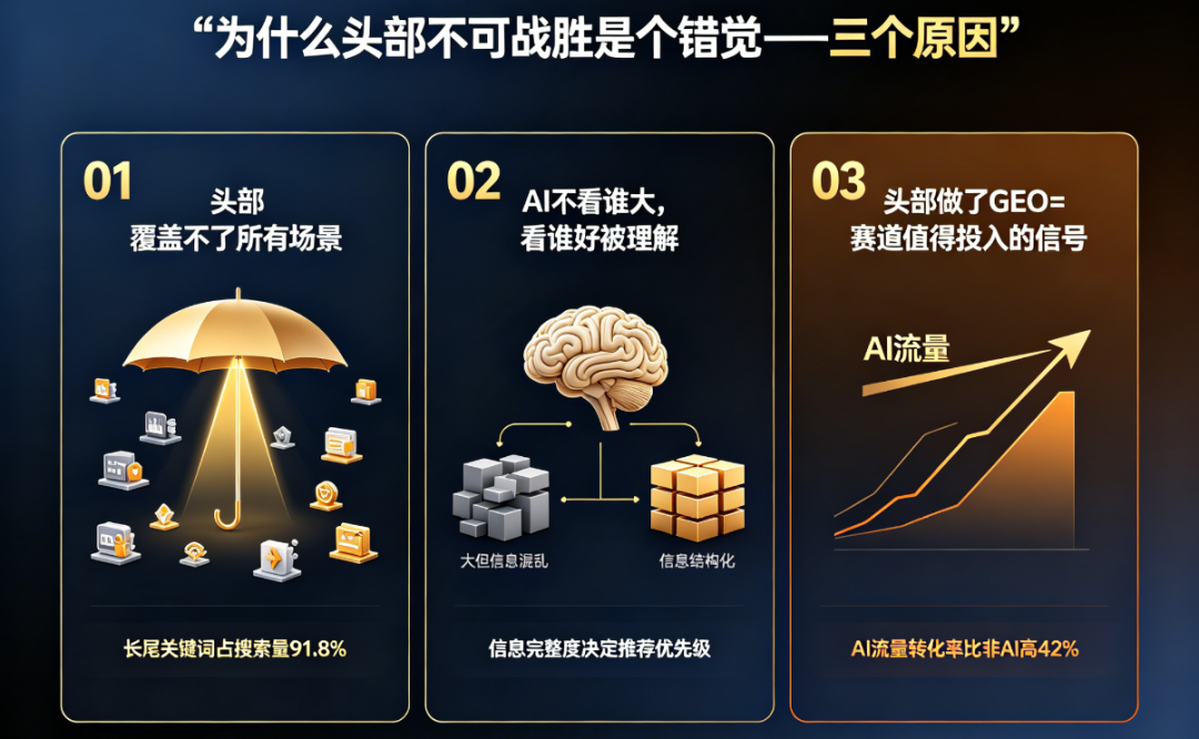 行业已经有头部了,GEO 优化还有用嘛?—— 一个反常识的答案 配图3